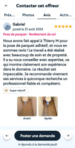 Photo de galerie - Pose d'un sol pvc