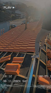 Photo de galerie - Pose de nouvelles couverture tuile