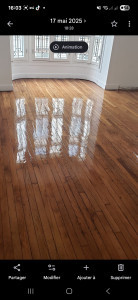 Photo de galerie - Ponçage du parquet 