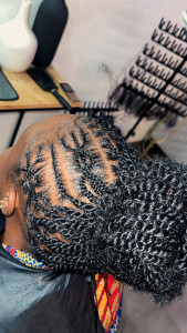 Photo de galerie - Nattes croisées collées sur vanilles 