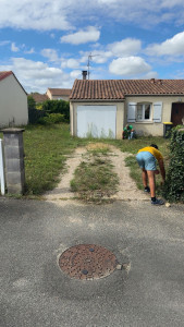 Photo de galerie - Fabrication d’une allée avant 