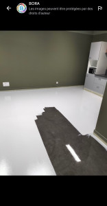Photo de galerie - Travaux de peinture murs et sol 