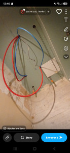 Photo de galerie - Pose d’une trape pour acceder au nourice d’eau 
