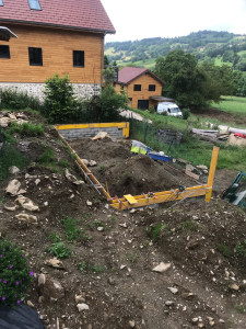 Photo de galerie - Terrassement et réalisation d un mur de soutènement 