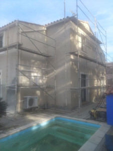 Photo de galerie - Reprise façade enduit ainsi que reprise de toutes les fissures