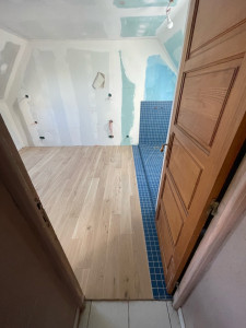 Photo de galerie - Parquet massif coller 