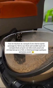 Photo de galerie - Je vous partage le après d'une démo chez une cliente après lui avoir montré les bienfaits sur son canapé 