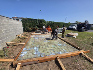 Photo de galerie - Construction de dalles en béton
