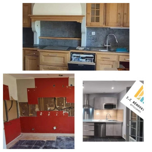 Photo de galerie - La depose d'une ancienne cuisine et la pose de la nouvelle 