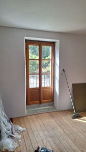 Photo de galerie - Porte fenetre bois chêne doree de marque GASQUET