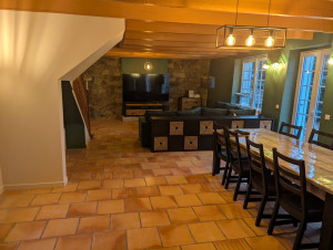 Photo de galerie - Fin des travaux murs et plafonds bois.
