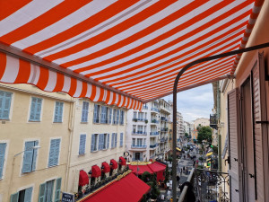 Photo de galerie - Remplacement et fourniture toile stor ebanne