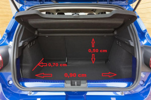 Photo de galerie - Coffre Dacia DUSTER Dimension charge utile