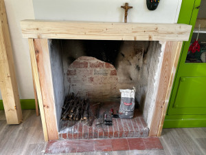 Photo de galerie - Finitions de la cheminée 