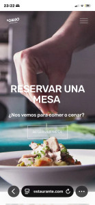 Photo de galerie - El Galgo Restaurante  Site vitrine au design épuré et immersif, pensé pour mettre en valeur l’univers du restaurant et faciliter la réservation.  Parcours fluide, visuels valorisés, expérience orientée conversion. 