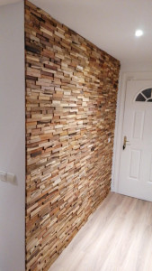 Photo de galerie - Pose de briquette bois
