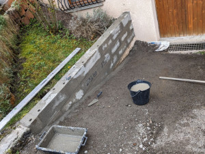 Photo de galerie - Rénovation de mur après écoulement