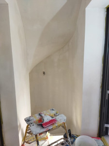 Photo de galerie - Enduisage complet cage d'escalier.