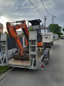 Photo de galerie - Chargement camion+mini pelle