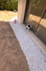 Photo de galerie - Pose gravier décoration 