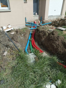 Photo de galerie - Branchement eau usée et eau pluviale