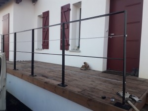 Photo de galerie - Fabrication et pose de garde corps 