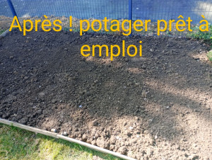 Photo de galerie - Potager après mon intervention prêt a l emploi 