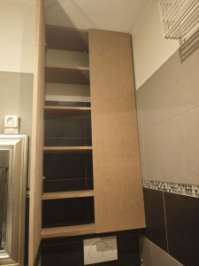 Photo de galerie - Réalisation meuble salle de bain sur mesure 