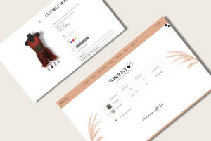Photo de galerie - Création de site e-commerce pour la créatrice de Houefa Boutique, boutique en ligne de lingerie et accessoires féminins. 