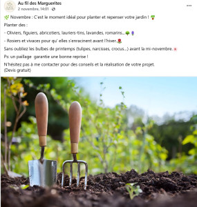 Photo de galerie - Novembre et les besoin de votre jardin