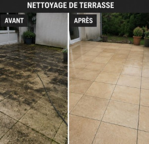 Photo de galerie - Nettoyage de terrasse, produits bio