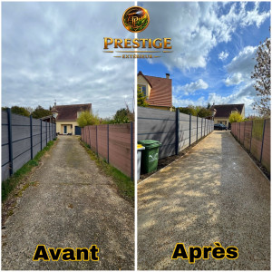 Photo de galerie - ✨ Transformation complète d’une allée ✨  Avant ➡️ Après ?