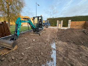 Photo de galerie - Terrassement préparation enrobé 