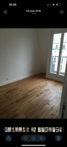 Photo de galerie - Pose de parquet chêne massif collé