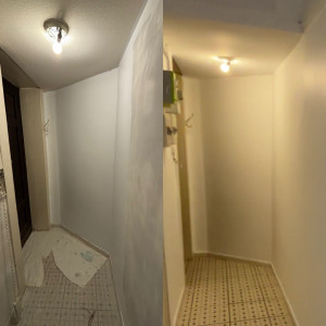 Photo de galerie - Rénovation mur, plafond et boiseries 