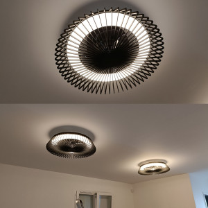 Photo de galerie - Montage et fixation de luminaires ventilateurs au plafond 