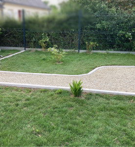 Photo de galerie - Pose de bordure, petite maçonnerie