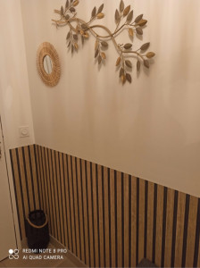 Photo de galerie - Pose de tapisserie en soubassement 