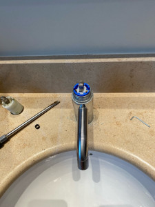 Photo de galerie - Remplacement cartouche mitigeur 