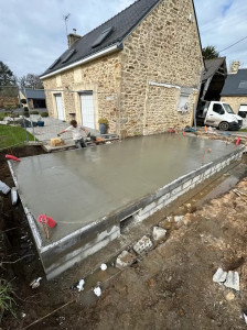 Photo de galerie - Coulage et finition 