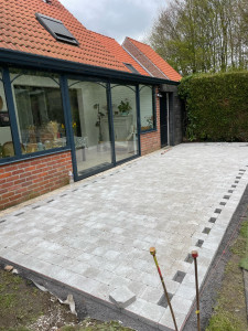 Photo de galerie - Pose de pavé béton, 15 par 15