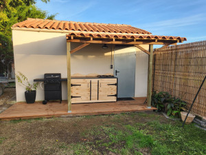 Photo de galerie - Réalisation d'une cuisine d'été 