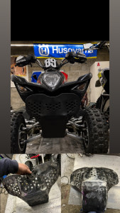 Photo de galerie - Conception et réalisation et pose d’un par buffle en Acier pour un quad.