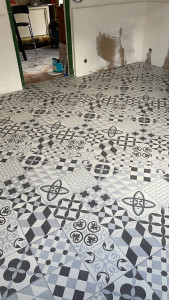 Photo de galerie - Carrelage salle à manger 