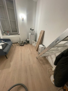 Photo de galerie - Dépose et pose parquet flottant 