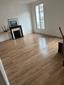 Photo de galerie - Pose d’un parquet flottant après dépose dépose d’un parquet massif 