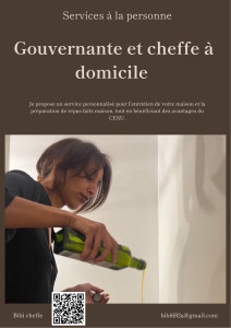 Photo de galerie - Aide ménagère et cuisinière 