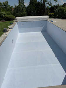 Photo de galerie - Préparation pour la pose de liner 