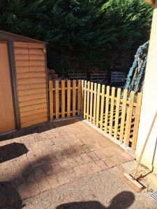 Photo de galerie - Pose barrières en bois