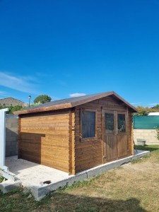 Photo de galerie - Coulage dalle montage cabanon 